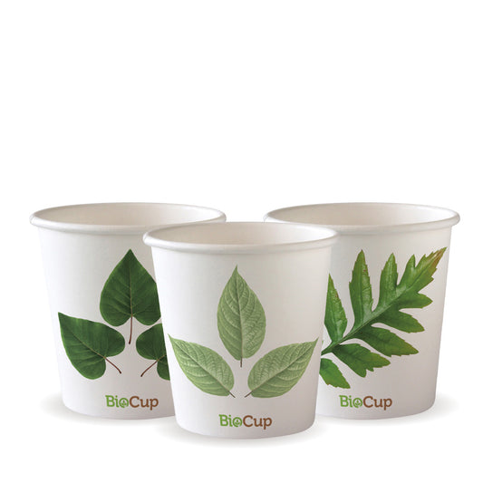 filxhan 230 ml (6oz) (përshtatet me kapakë të vegjël) - shirit jeshil i printuar me pamje kraft