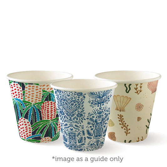 Kupë 280ml (8oz) (90mm) (përshtatet me kapak të mëdhenj) - seri arti