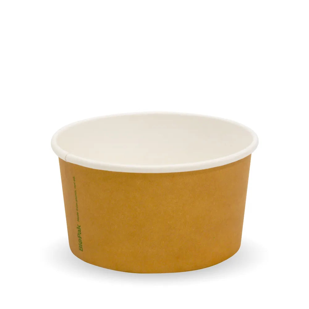150ml (5oz) ice cream cup - printed kraft-look