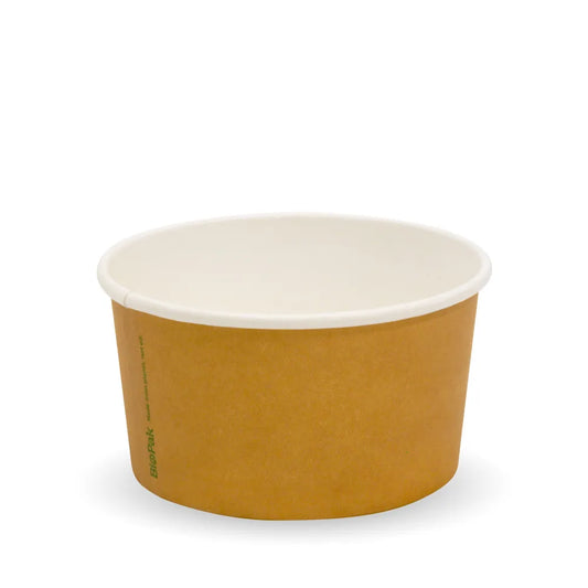 150ml (5oz) ice cream cup - printed kraft-look