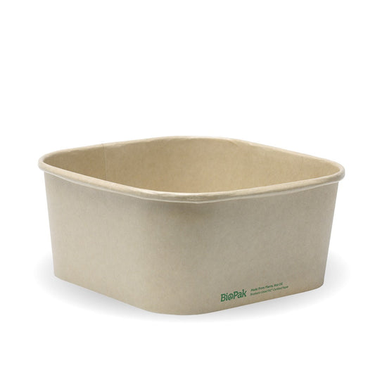 Enë katrore 1,400 ml me rreshtim (320 gsm), FSC Mix, Kraft- 300 copë/karton - kraft