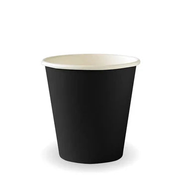 280ml / 8oz (80mm) Ujore BioCup me një mur - e zezë