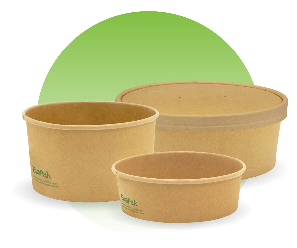 AQUEOUS LINED WIDE PAPER BIOBOWLS