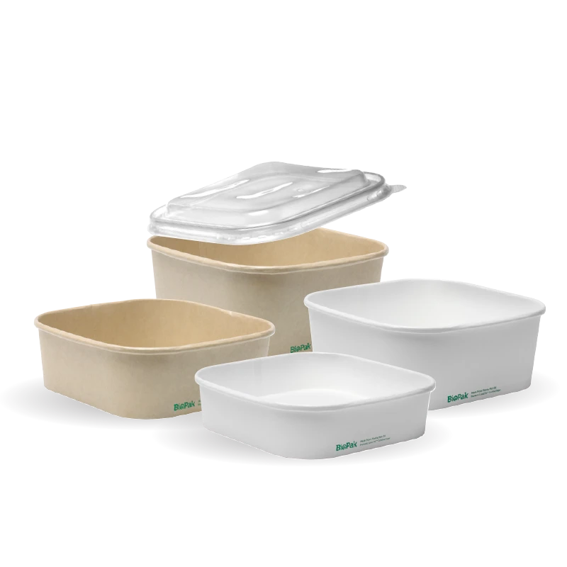 FSC Square Containers & Lids | Order Now | Goodies Distribution