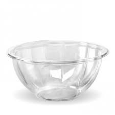 CLEAR COLD BIOSALAD BOWLS AND LIDS