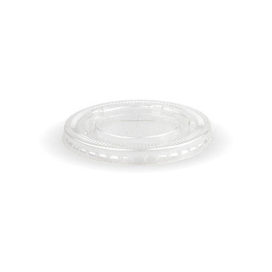 90mm PET large lid - straw slot - clear [1000 PER CARTON]