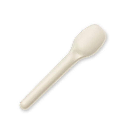 11cm plant fibre teaspoon - white [3000 PER CARTON]