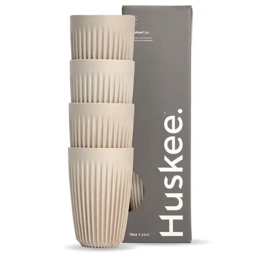 12oz HuskeeCup 4-pack (x12) - natural [48 PER CARTON]
