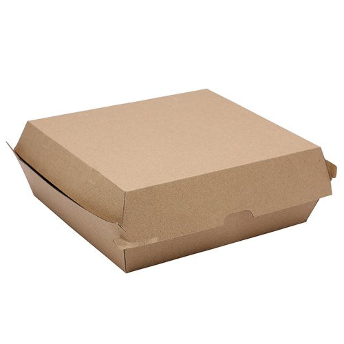 Dinner box - 178 x 160 x 70mm - kraft [150 PER CARTON]