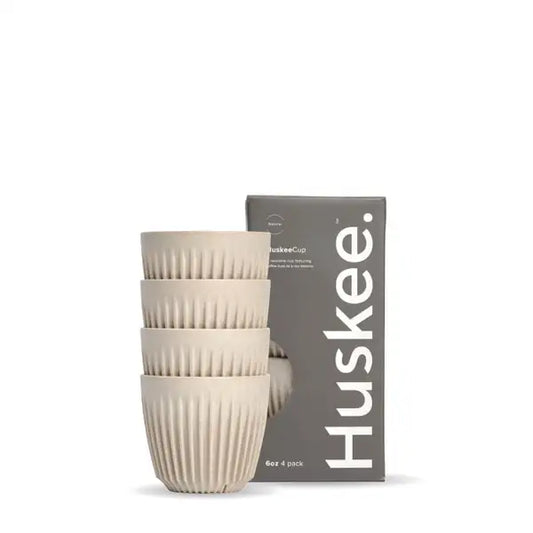 6oz HuskeeCup 4-pack (x12) - natural [48 PER CARTON]