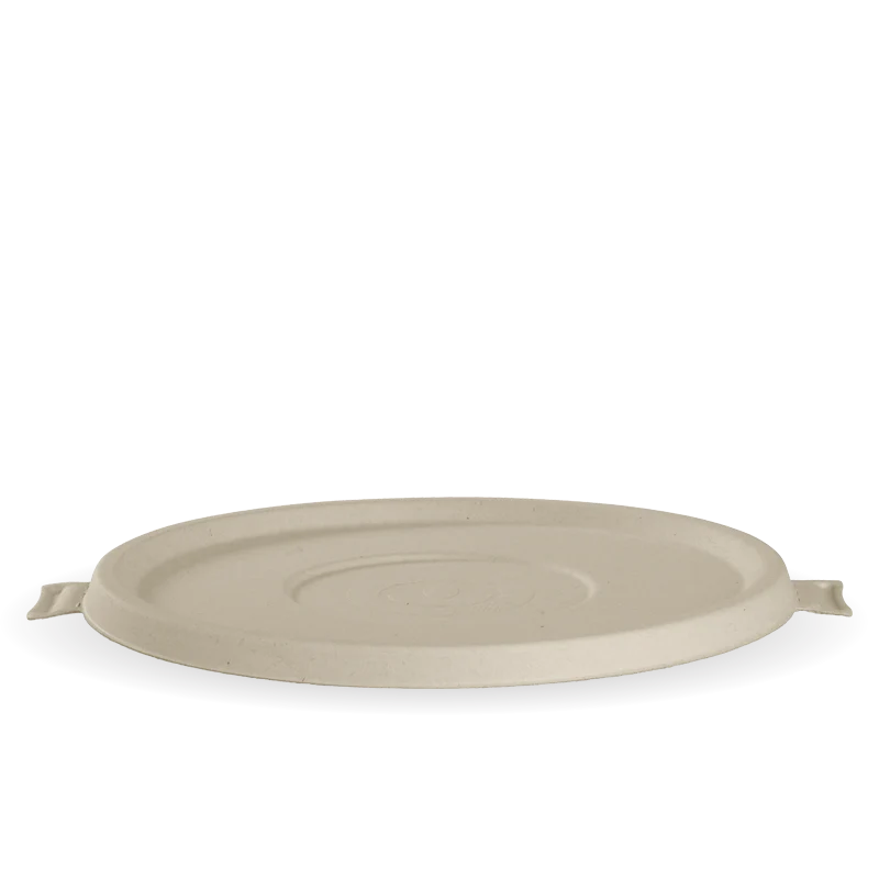 800-1420ml (24-48oz) bowl plant fibre lid - natural [400 PER CARTON]