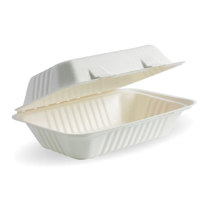 23x15x8cm (9x6x3") clamshell - white [250 PER CARTON]
