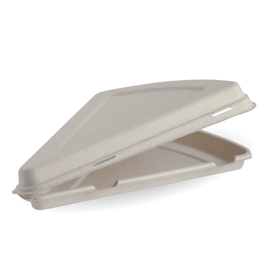 28x16x4cm (9") pizza slice clamshell - natural