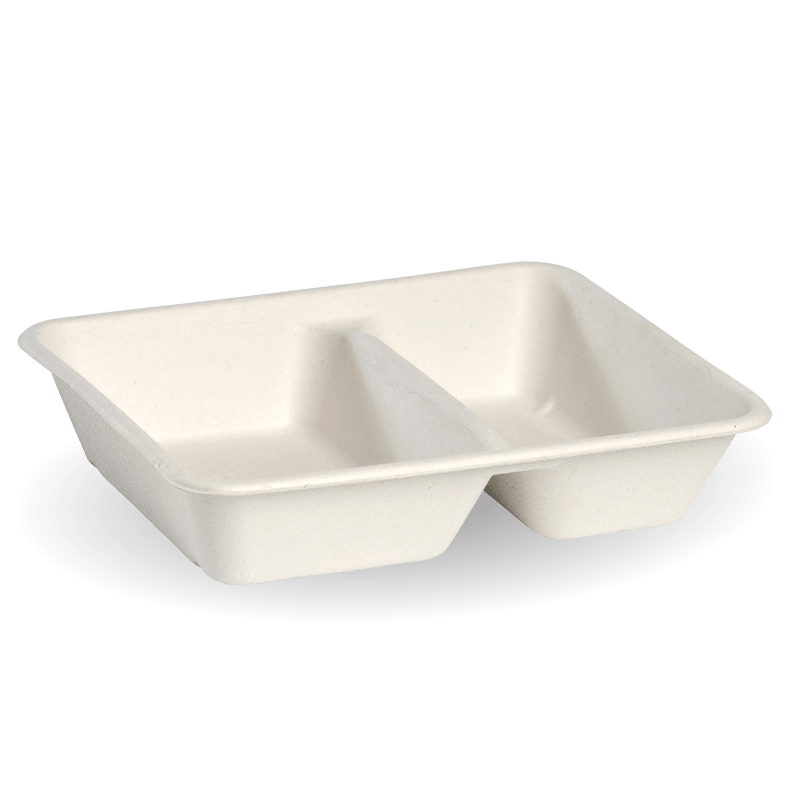 2 compartment base - white [500 PER CARTON]