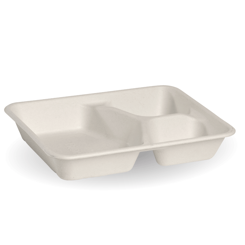 3 compartment base - white [500 PER CARTON]