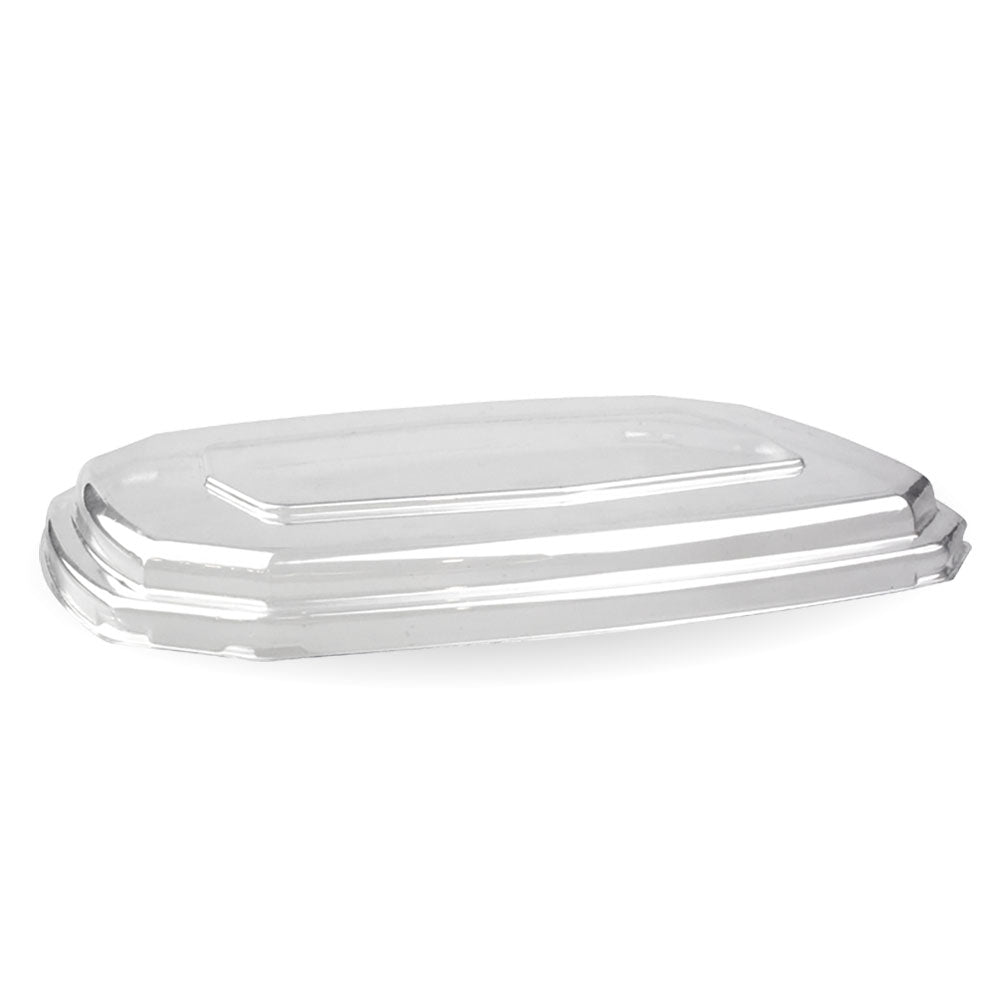 600 and 950ml octa base PET lid - Clear [400 PER CARTON]