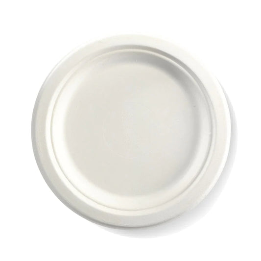 23cm (9") round plate - white