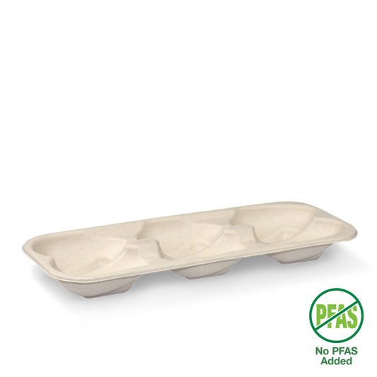 6-pack oyster tray - natural [400 PER CARTON]