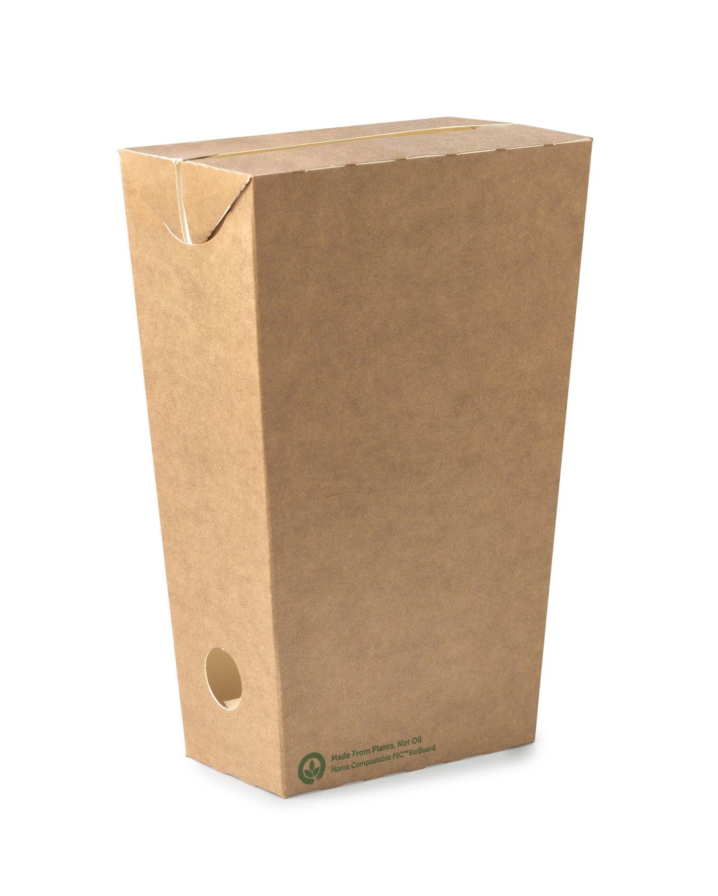 Chip box - unlined enclosed box large - kraft [800 PER CARTON]