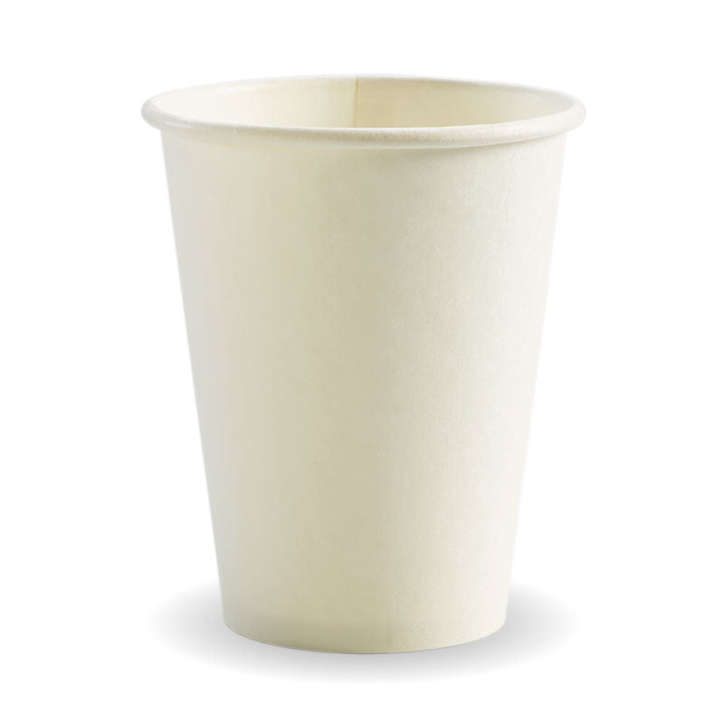 390ml (12oz) cup (fits large lids) - white [1000 PER CARTON]