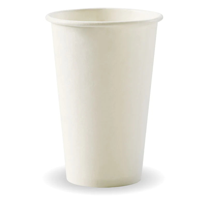 350ml (12oz) (80mm) cup (fits small lids) - white [1000 PER CARTON]