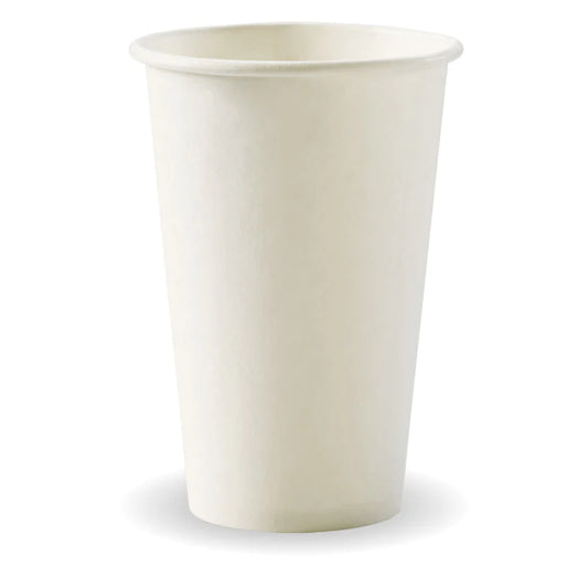 350ml (12oz) (80mm) cup (fits small lids) - white [1000 PER CARTON]