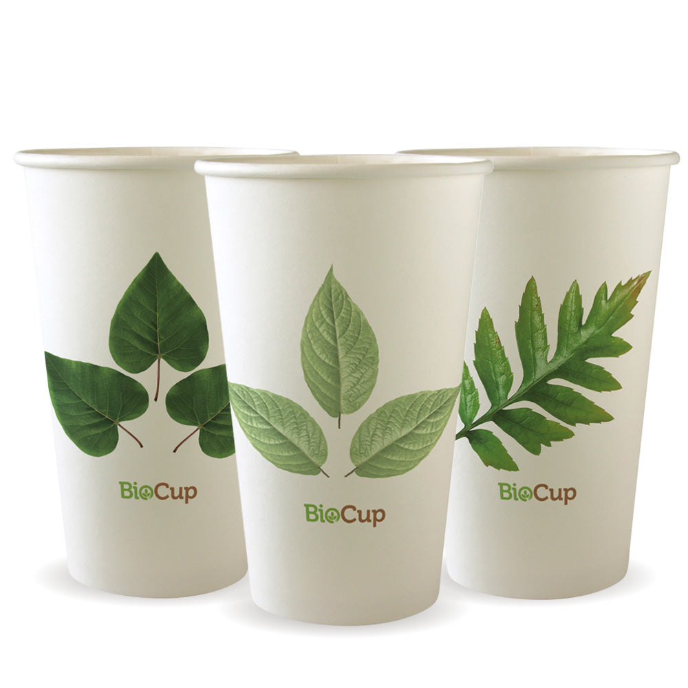 510ml (16oz) cup (fits large lids) - leaf [1000 PER CARTON]