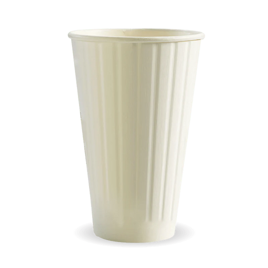 460ml (16oz) cup D/W (fits large lids) - white [600 PER CARTON]