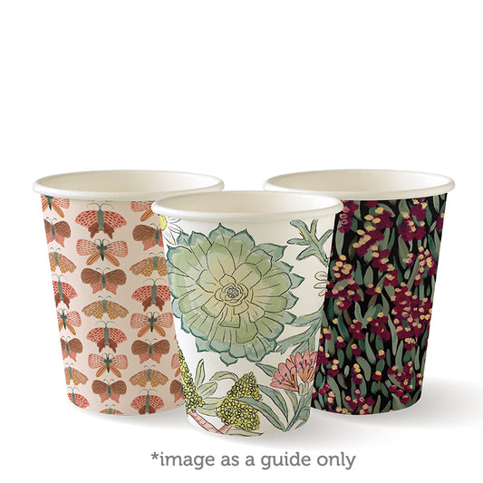 255ml (8oz) cup D/W (fits small lids) - art series [1000 PER CARTON]