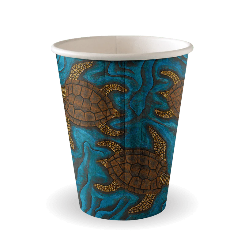 255ml (8oz) cup D/W (fits small lids) - indigenous series [1000 PER CARTON]