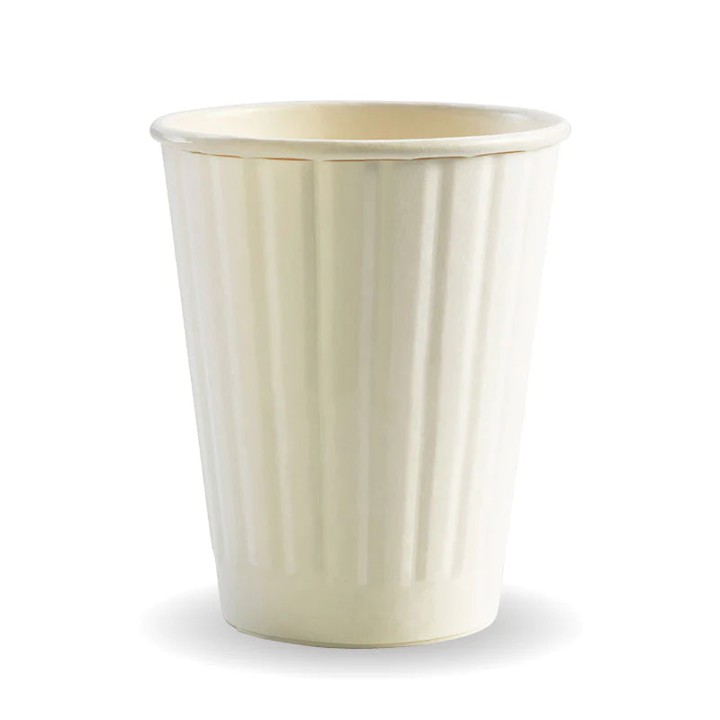 255ml (8oz) cup D/W (fits small lids) - white [1000 PER CARTON]