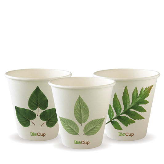 280ml (8oz) (90mm) cup (fits large lids) - leaf [1000 PER CARTON]