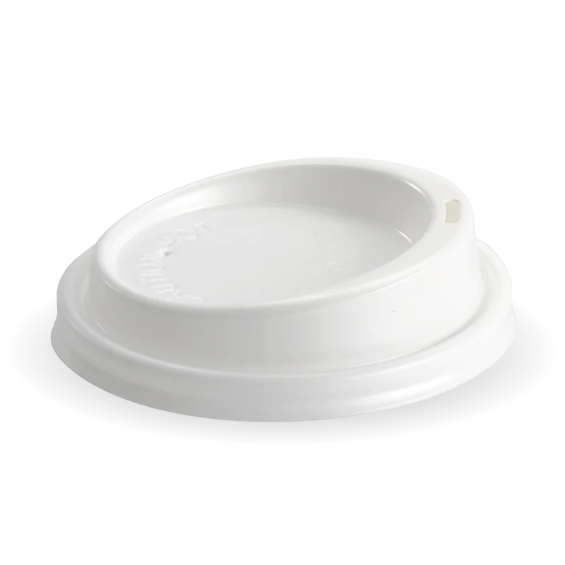 90mm PS large lid - fits all 90mm cups - white [1000 PER CARTON]