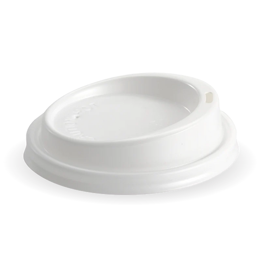 90mm PS large lid - fits all 90mm cups - white