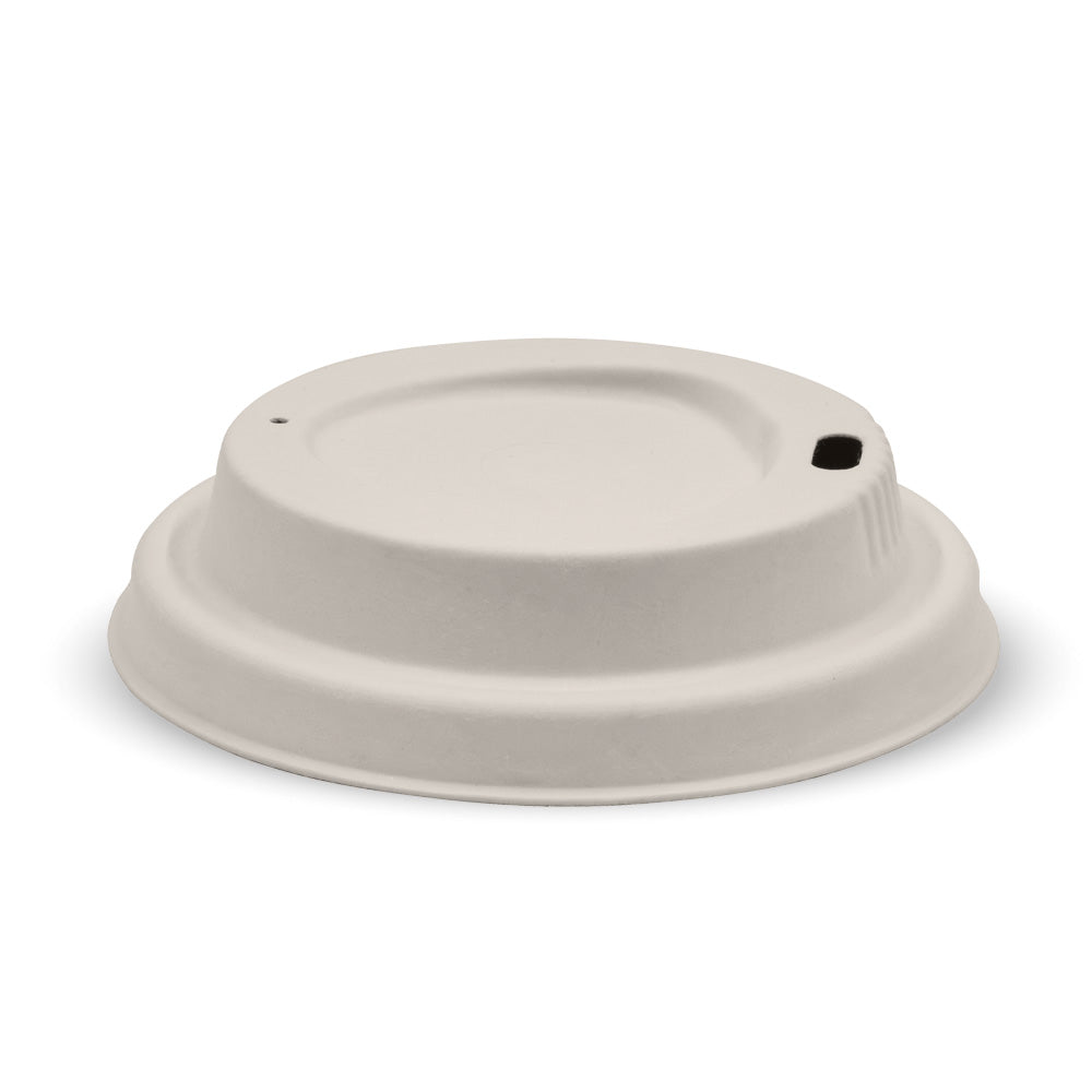 80mm pulp coffee lid - natural [1000 PER CARTON]