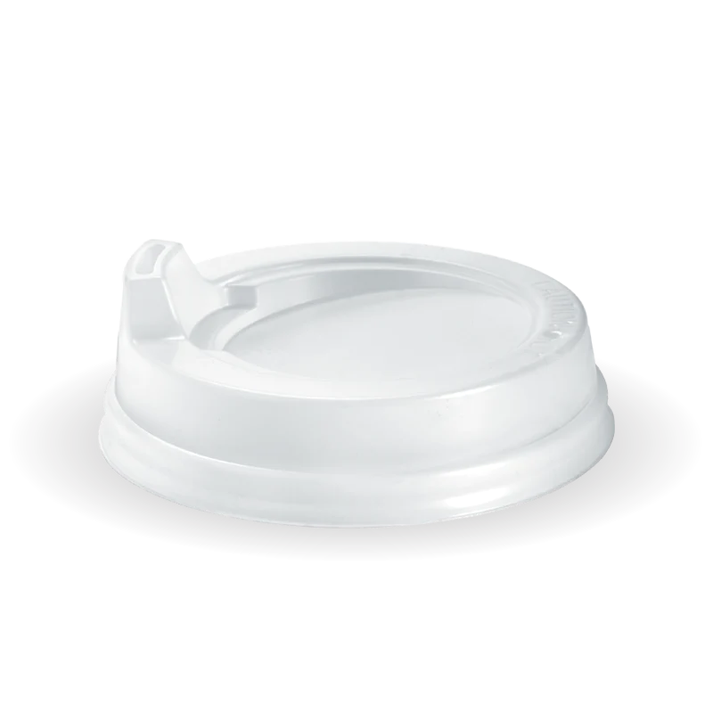 80mm PS small sipper lid - fits all 80mm cups - white [1000 PER CARTON]