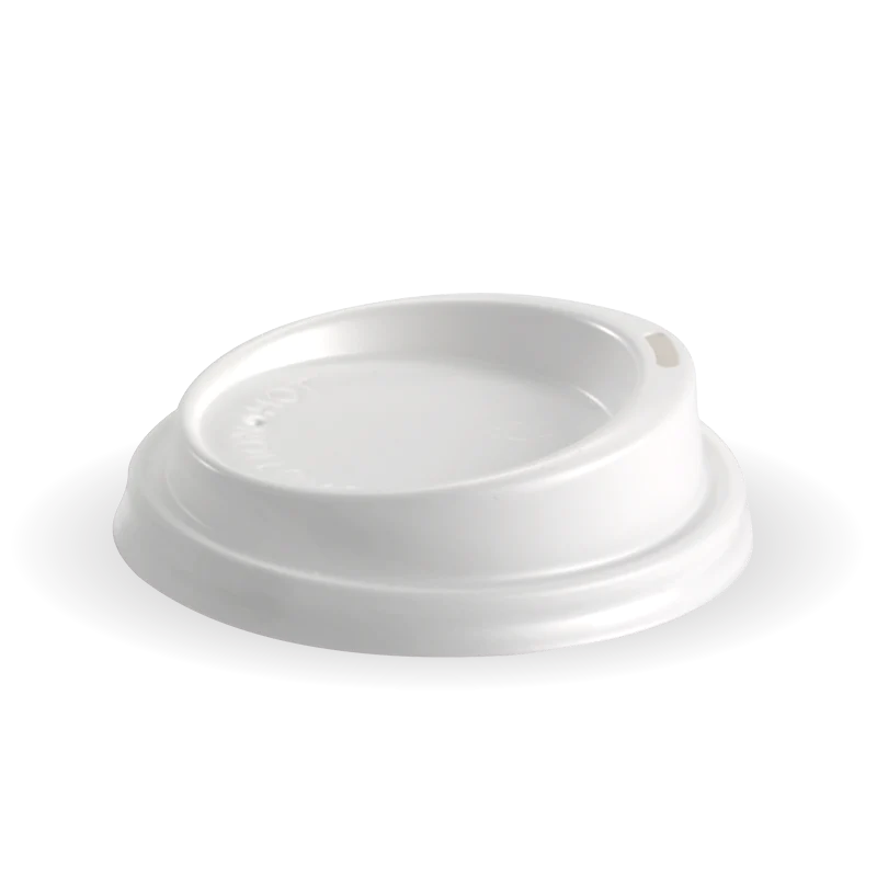 80mm PS small lid - fits all 80mm cups - white [1000 PER CARTON]