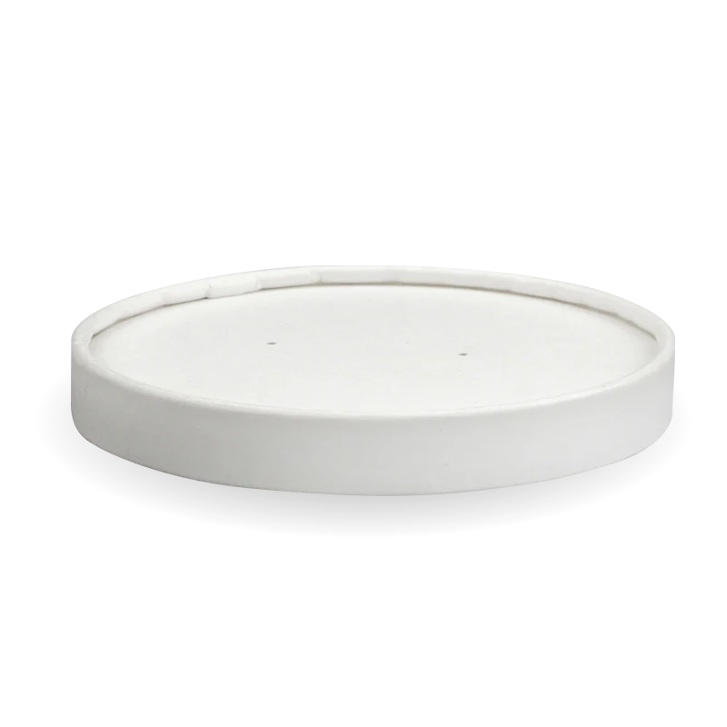 430-950ml (12-32oz) bowl paper lid - white [500 PER CARTON]