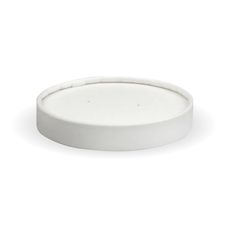 250ml (8oz) bowl paper lid - white [500 PER CARTON]