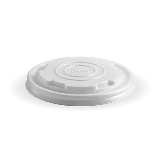250ml (8oz) bowl PLA flat lid - opaque
