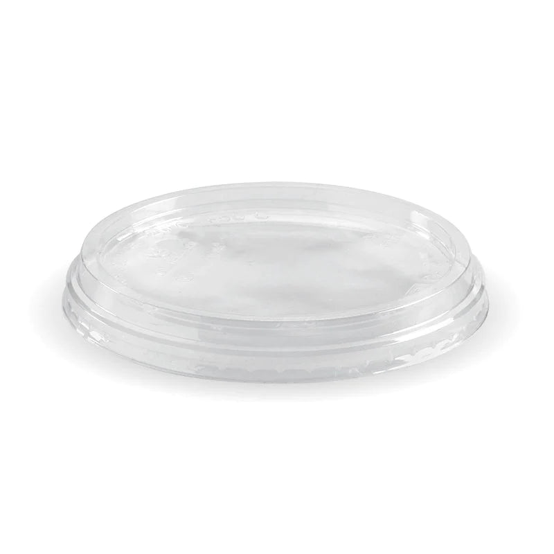 240 - 960ml bowl flat lid - 121mm - clear [500 PER CARTON]