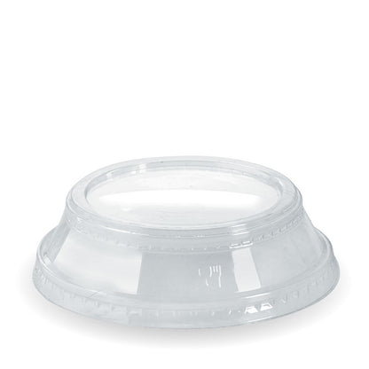 300-700ml cup dome lid with no hole - clear [1000 PER CARTON]