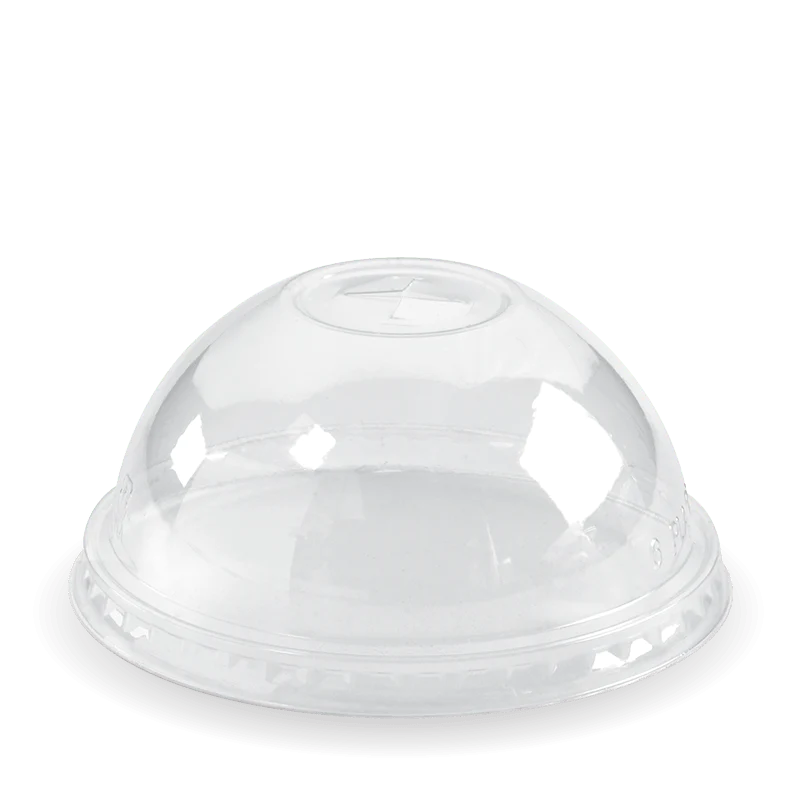 300-700ml cup dome lid with x-slot - clear [1000 PER CARTON]