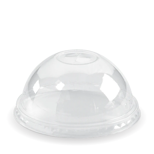 300-700ml cup dome lid with x-slot - clear [1000 PER CARTON]