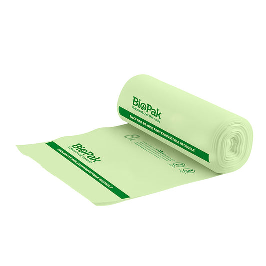 8L bin liner - green [1000 PER CARTON]