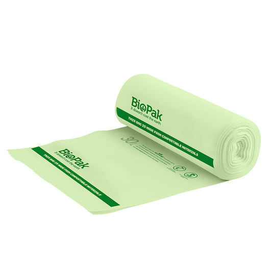 30L bin liner - green [1000 PER CARTON]