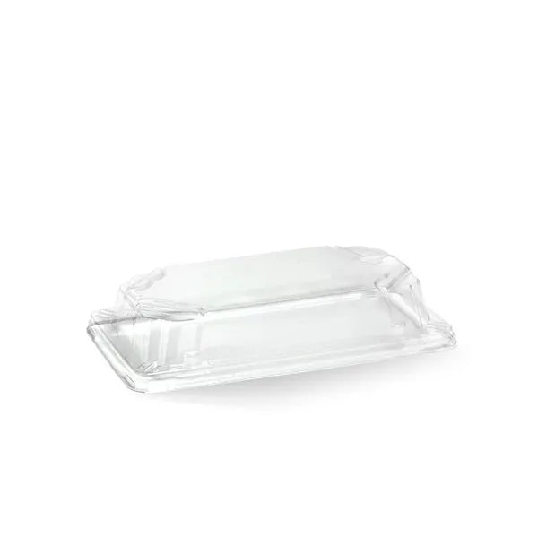 Small sushi tray PET lid - clear [600 PER CARTON]