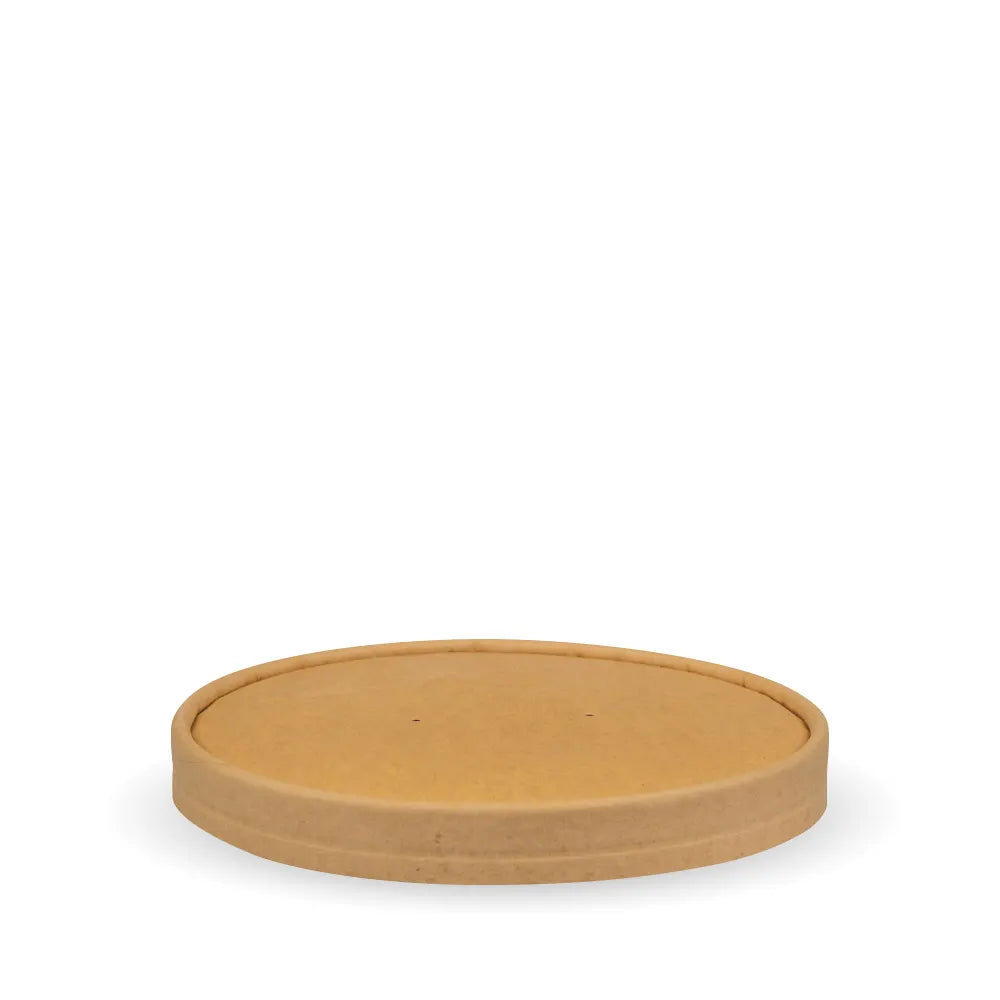 1000ml large bowl lid - printed kraft-look [400 PER CARTON]