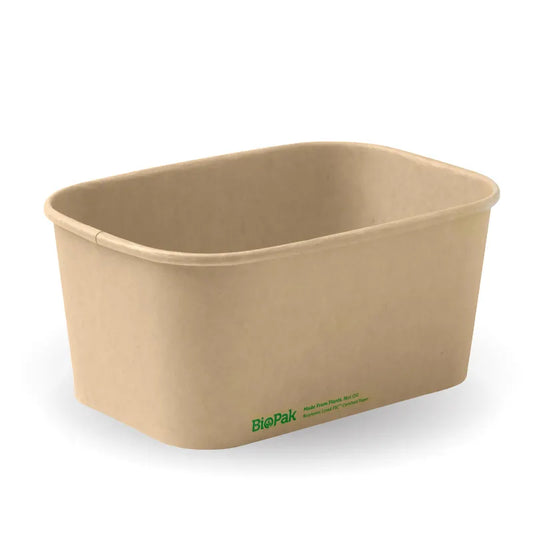 1000ml rectangle container with lining (300gsm) FSC Mix - kraft