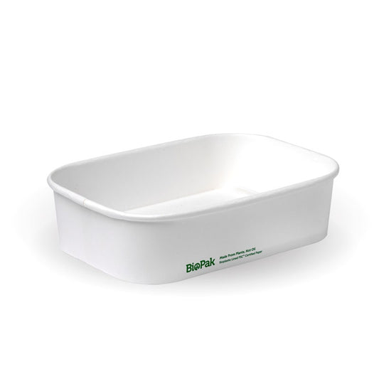 500ml rectangle container with lining (300gsm) FSC Mix - white